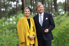 Este fue el increíble look de Máxima de los Países Bajos en su turismo. Foto: INSTAGRAM @koninklijkhuis