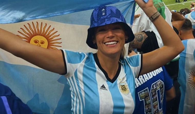 Rocío Oliva celebró el título argentino en Qatar