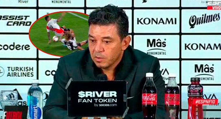Gallardo se mostró dubitativo a la hora de afirmar que el penal a favor de River estuvo bien sancionado.