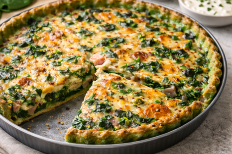 Receta saludable de tapa de tarta verde Receta saludable de tapa de tarta verde