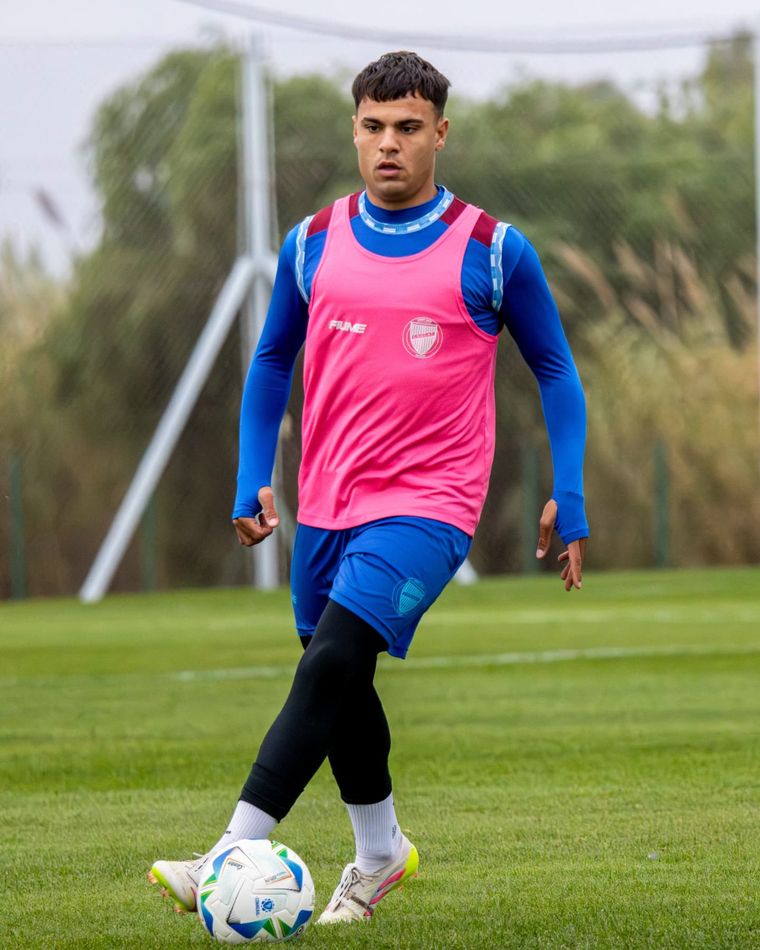 Toto Pozzo, en el entrenamiento del Tomba. Toto Pozzo, en el entrenamiento del Tomba.