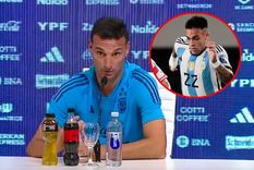 Scaloni y una fuerte banca a Lautaro Martínez en la Selección argentina Foto: Captura ESPN