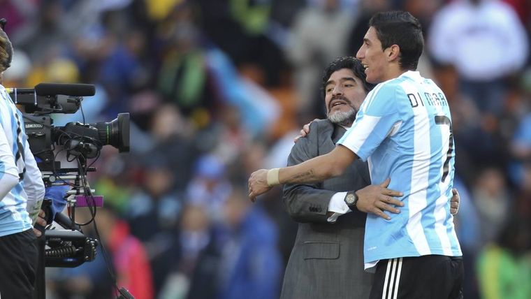 El Fideo recordó sus vivencias con el Diego en Sudáfrica Foto: publicada en As