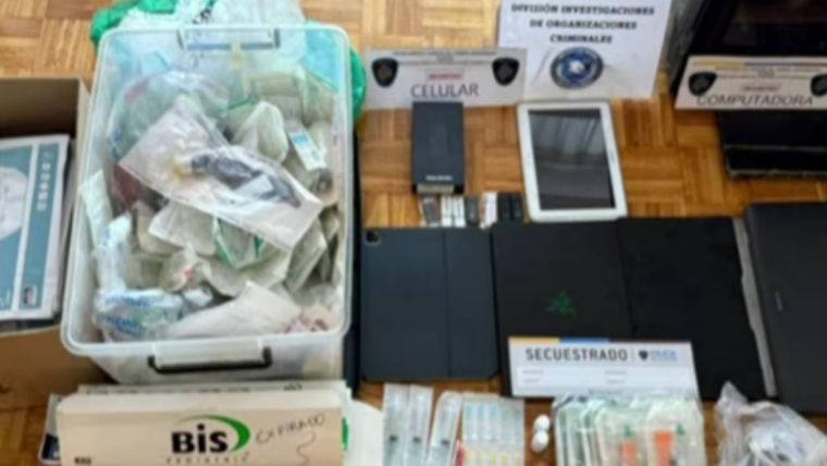 Lo incautado durante los allanamientos. Lo incautado durante los allanamientos.