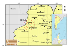 Salta reportó un sismo cerca de las 9:30 Salta reportó un sismo cerca de las 9:30