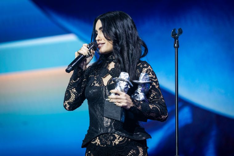 Lali se alzó con tres Premios Gardel Foto: Gentileza Premios Gardel. PH: Ignacio Arnedo