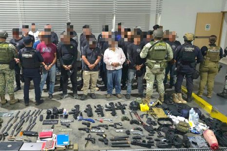 Detuvieron 38 hombres, uno de ellos originario de Estados Unidos.