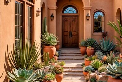 MDZol | Vale la pena pensar en grande cuando se trata de dar forma y estilo a un patio con paisajismo desértico. Foto: Pinterest - toolzview.com