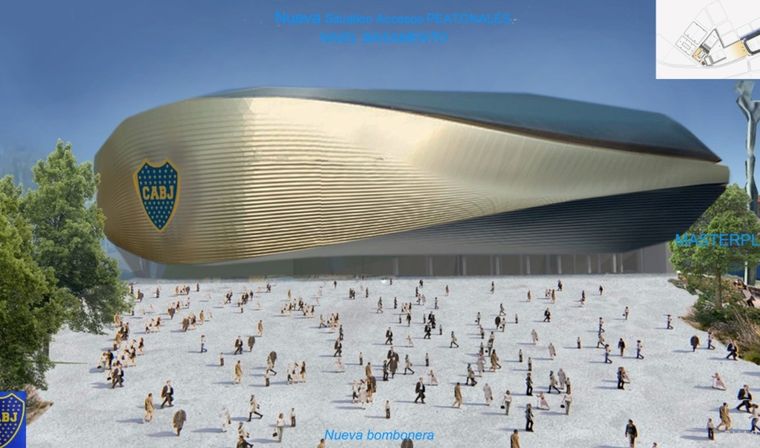 El arquitecto de la ampliación de la Bombonera explicó cómo funciona la piel del proyecto Foto: Archivo