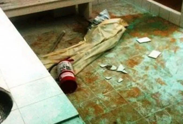 Así quedaron las instalaciones del Club Banco Nación en General Alvear. Así quedaron las instalaciones del Club Banco Nación en General Alvear.