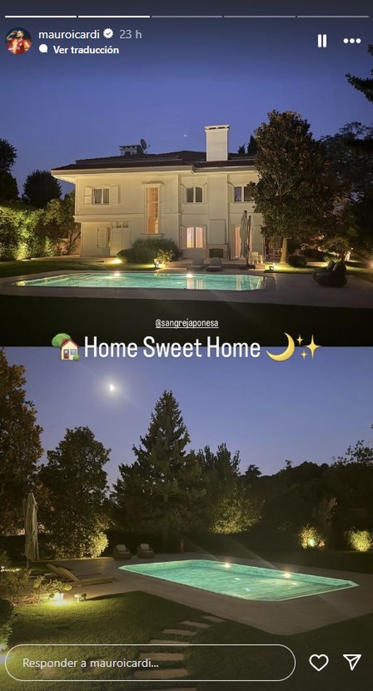 Pileta iluminada, jardín privado y ventanales gigantes: la nueva vida de Icardi y la China en Turquía. Foto: Instagram Pileta iluminada, jardín privado y ventanales gigantes: la nueva vida de Icardi y la China en Turquía. Foto: Instagram
