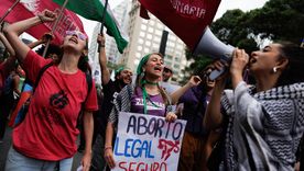 La marcha por el aborto legal en Brasil se llevó a cabo en Sao Pablo.&nbsp;&nbsp;