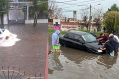 Los usuarios compartieron imágenes de las inundaciones en el partido de Avellaneda, en la provincia de Buenos Aires Foto: X