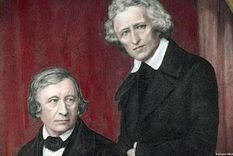 Los Grimm se convirtieron en buenos amigos de poetas románticos como Achim von Arnim (1781-1831) y Clemens Brentano (1778-1842)