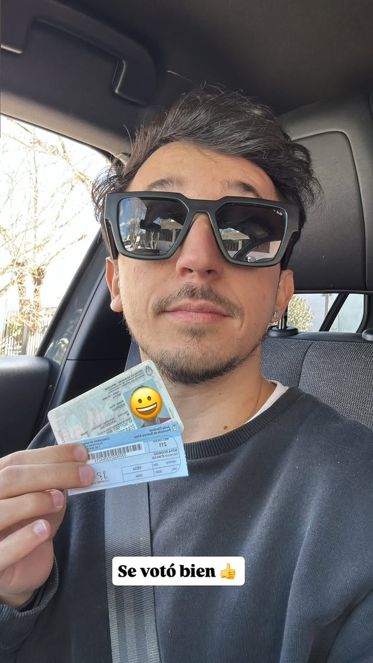 Famosos en las elecciones de la provincia de Buenos Aires. Créditos: Instagram / _rodrinoya Famosos en las elecciones de la provincia de Buenos Aires. Créditos: Instagram / _rodrinoya