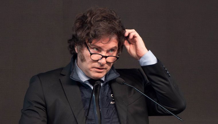 Javier Milei sigue cayendo en la trampa de las fake news. Foto: Santiago Tagua/MDZ