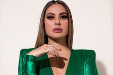 Galilea Montijo alborotó las redes con un sensual vestido dorado.