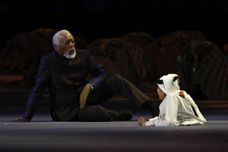 Morgan Freeman sorprendió al Mundo. Foto: EFE