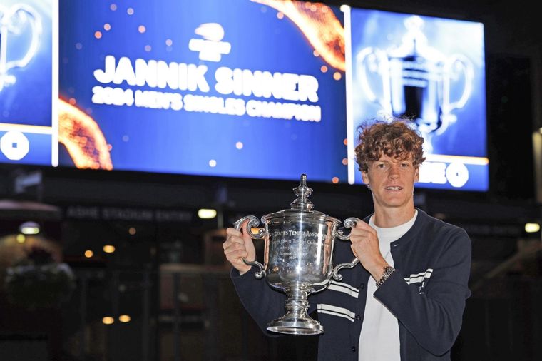 Jannik Sinner se coronó campeón del Us Open. Foto: EFE