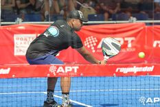 Leonel Tolito Aguirre disputó un punto antológico. Foto: APT Padel Tour