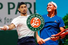 Cachín y Báez. Cachín y Báez pasaron de ronda en Roland Garros.
