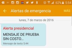 el mensaje de alerta que alarmo a todo chile
