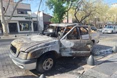 pase y mire: se incendio una camioneta cargada de zapallos en plena aristides