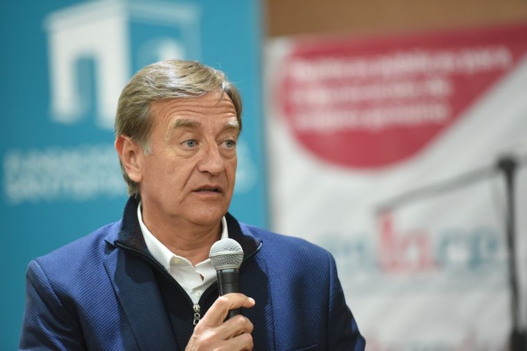 Rodolfo Suarez en el Centro de Congresos y Exposiciones de San Rafael Foto: Gobierno de Mendoza