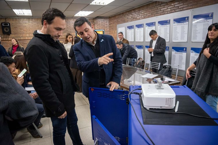 Los ministros Rodolfo Montero y Tadeo García Zalazar.