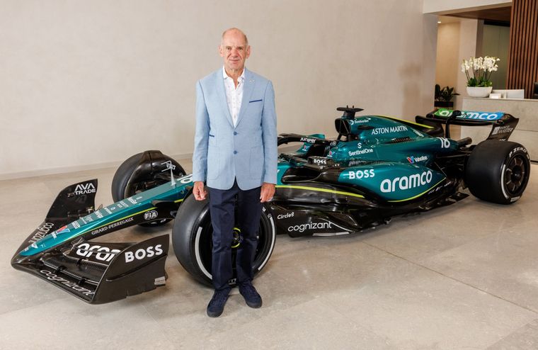Adrian Newey y su nueva casa: Aston Martin. Foto: @AstonMartinF1