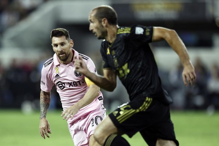 Chiellini se rindió a los pies de Messi tras la goleada del Inter Miami a LAFC Foto: EFE