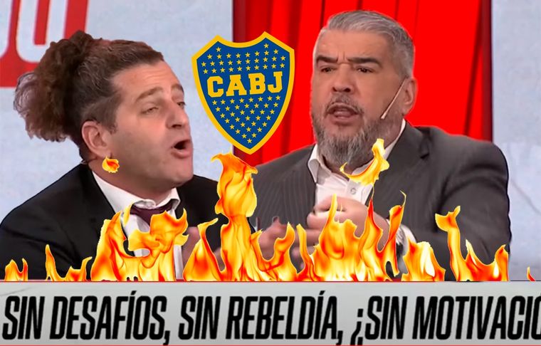 El Chavo Fucks y Manusovich tuvieron una durísima pelea al aire en F90 (ESPN), mientras debatían sobre la crisis en Boca.