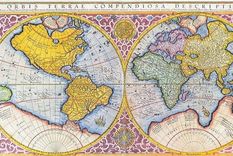 Mapa de Mercator del siglo XVI. Foto: GETTY IMAGES