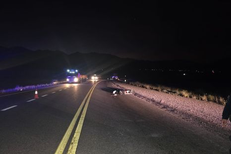La escena del accidente en alta montaña. Foto: Gentileza.