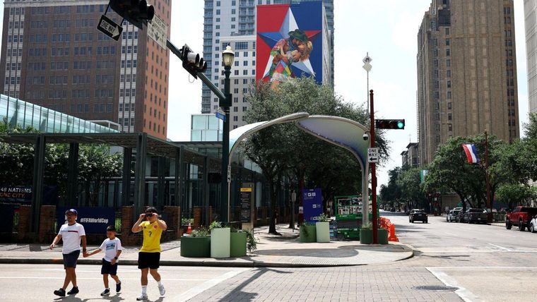 Houston es estos días una de las sedes del Mundial de fútbol.