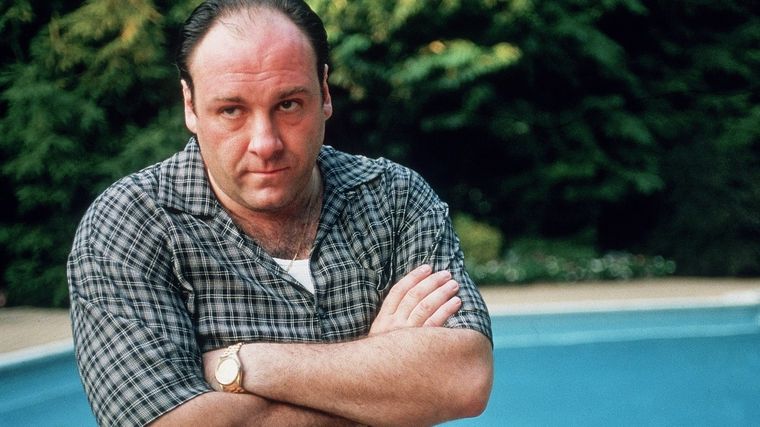 James Gandolfini interpretando a Tony Soprano