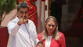 Nicolás Maduro y su esposa Cilia Flores.