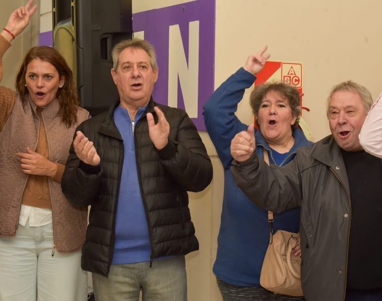 Congreso Partidario del PJ. Liliana Paponet y Omar Félix