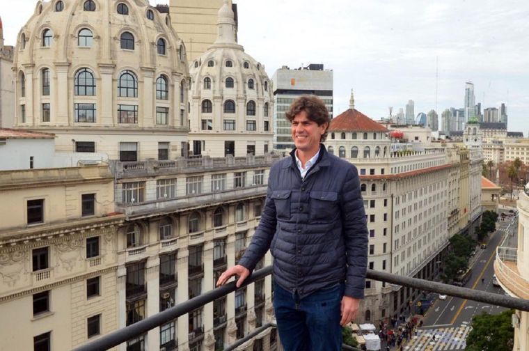 Martín Lousteau en campaña electoral. Foto: Twitter @gugalousteau