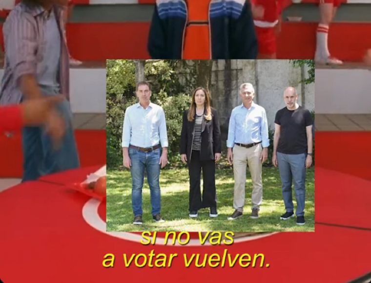 El Frente de Todos presentó un spot low cost y bizarro. Foto: Captura de pantalla