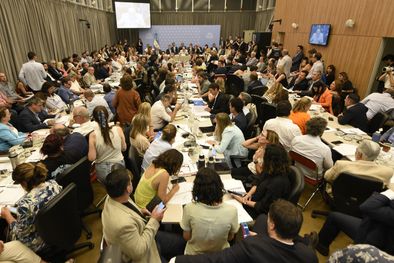 MDZol | Diputados Más de 100 diputados se reunieron para escuchar a los funcionarios. Crédito: Juan Mateo Aberastain / MDZ Foto: Juan Mateo Aberastain / MDZ