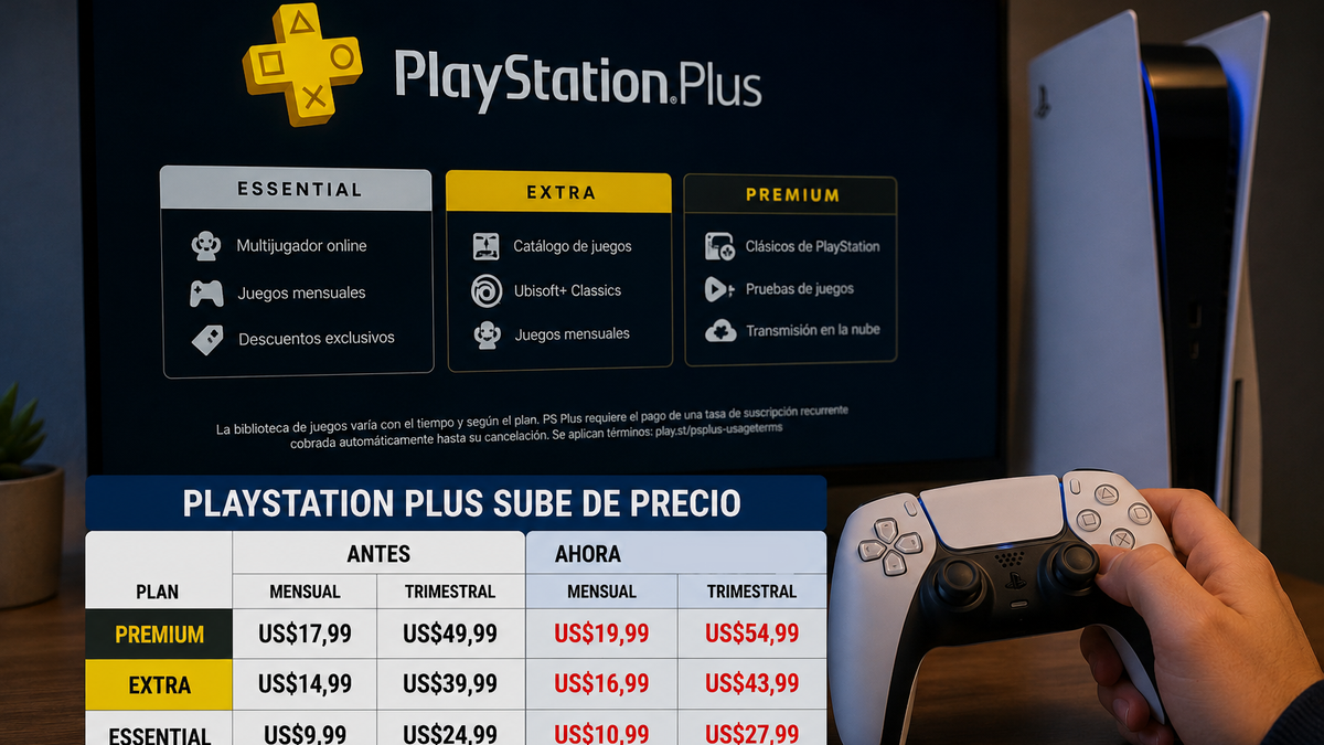 PlayStation Plus aumenta sus precios: ¿cuánto costará el servicio en Argentina?
