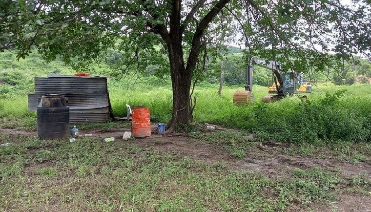 El hombre se encontraba en una construcción de chapa