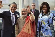 obama en india prometio u$s 4 mil millones de inversion