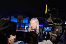 Hebe asado en el palco oficial de autoridades. Foto: Gabriela Sanchez /MDZ Hebe asado en el palco oficial de autoridades. Foto: Gabriela Sanchez /MDZ