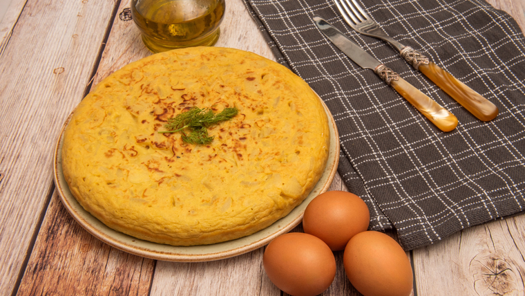 Receta súper fácil de tortilla de papas al horno Receta súper fácil de tortilla de papas al horno