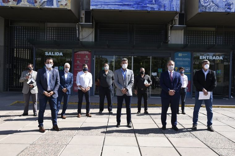 La mayoría de los intendentes de Gran Mendoza se reunieron para hablar del horario corrido, pero Bragagnolo no estuvo. Foto: Municipalidad de Godoy Cruz