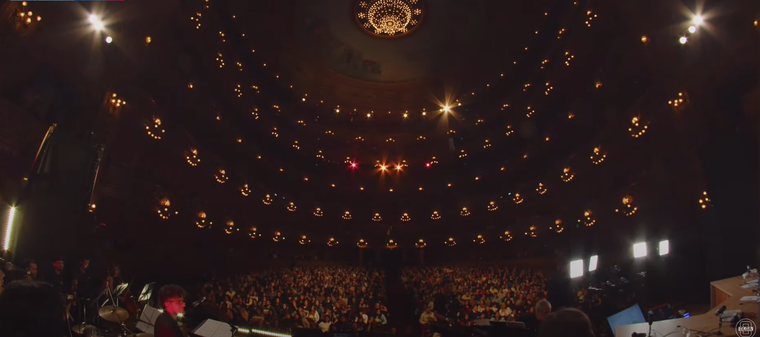 Teatro Colón desde la perspectiva del escenario. Créditos: Captura / OLGA Teatro Colón desde la perspectiva del escenario. Créditos: Captura / OLGA