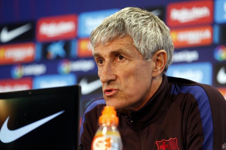 Quique Setién Foto: EFE