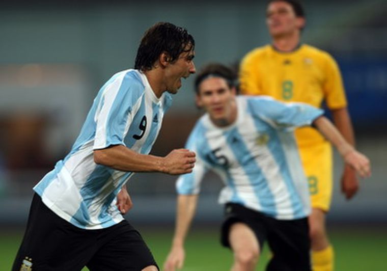 Lavezzi, el autor del gol argentino. Foto: EFE